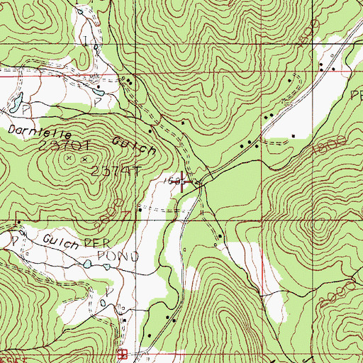Topographic Map of Jamison Creek, OR