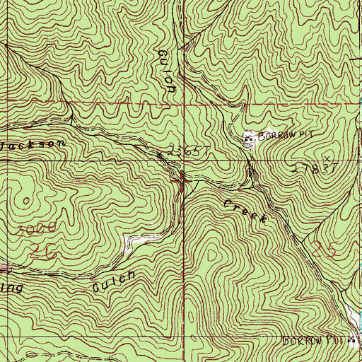 Topographic Map of Norling Gulch, OR