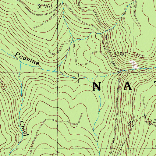 Topographic Map of Snive Creek, OR