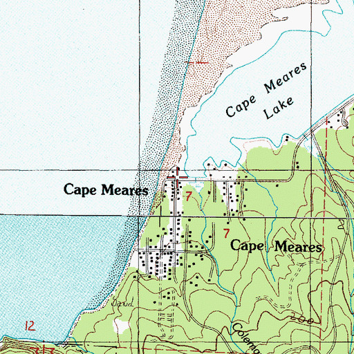 Topographic Map of Coleman Creek, OR