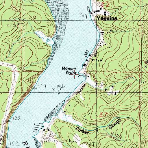 Topographic Map of Weiser Point, OR