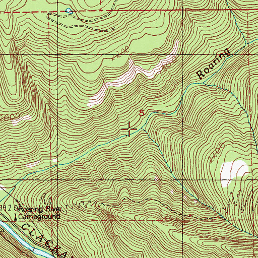 Topographic Map of Grouse Creek, OR