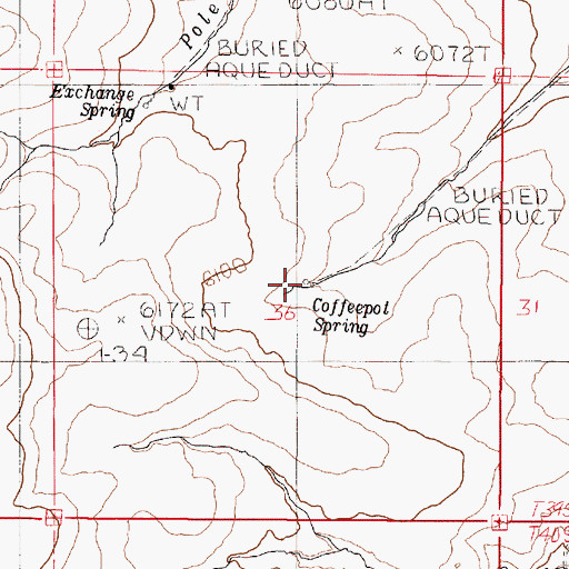 Topographic Map of Coffeepot Spring, OR