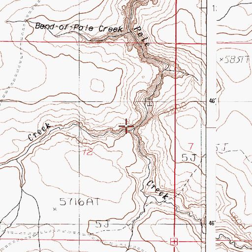 Topographic Map of Chipmunk Creek, OR