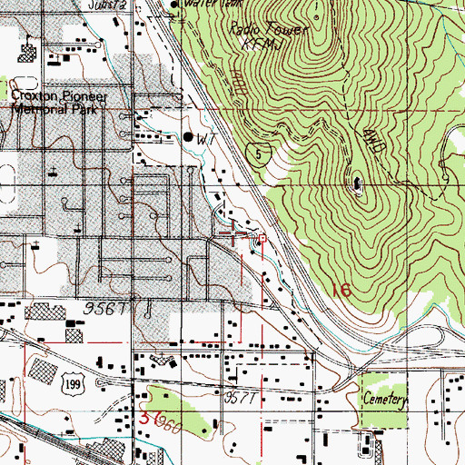Topographic Map of Tokay Canal, OR