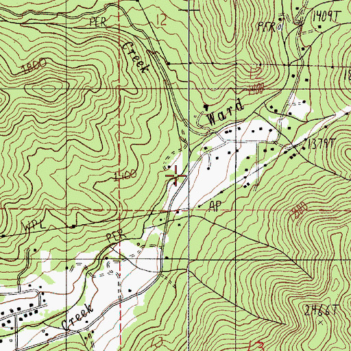 Topographic Map of Boyd Creek, OR