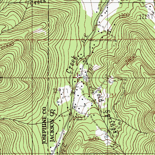 Topographic Map of Cold Springs Reservoir, OR
