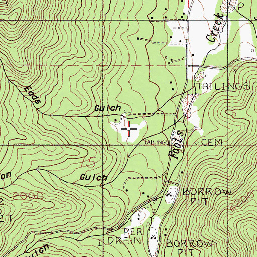 Topographic Map of Eads Gulch, OR