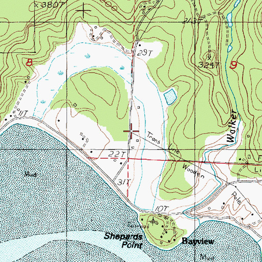 Topographic Map of Day Drainage Ditch, OR