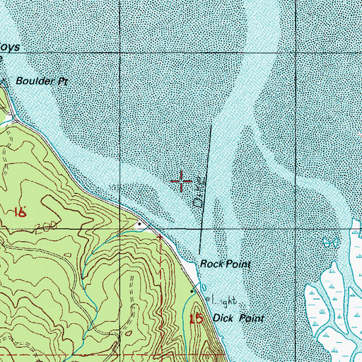 Topographic Map of Dick Point Dike, OR