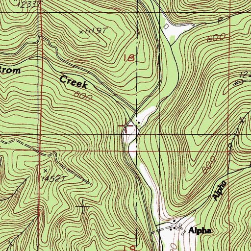 Topographic Map of Karlstrom Creek, OR