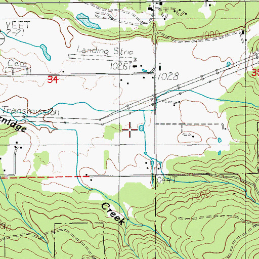 Topographic Map of Howell Pond, OR
