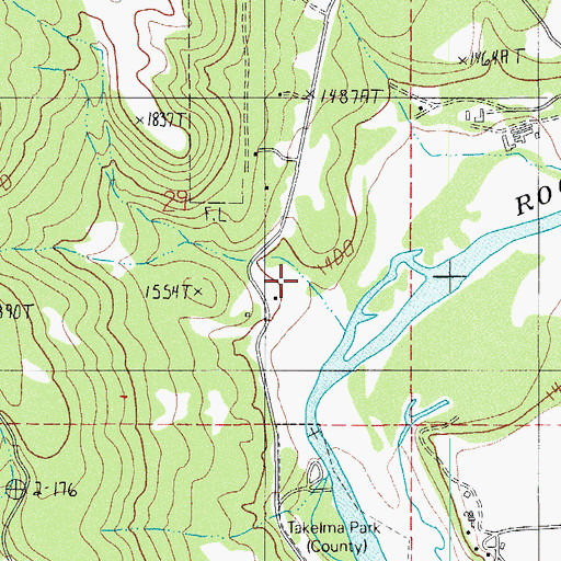 Topographic Map of Weltman Reservoir, OR