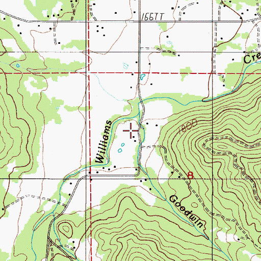 Topographic Map of Ferber Reservoir, OR