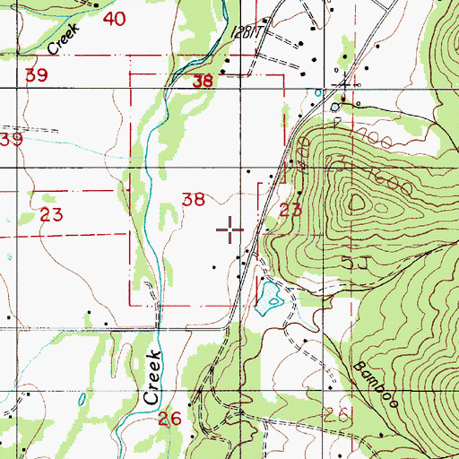 Topographic Map of Williamsburg (historical), OR