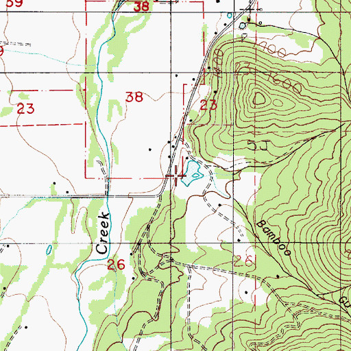 Topographic Map of Holzhauser Reservoir, OR
