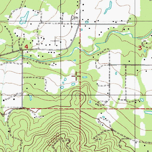 Topographic Map of Remey Reservoir, OR