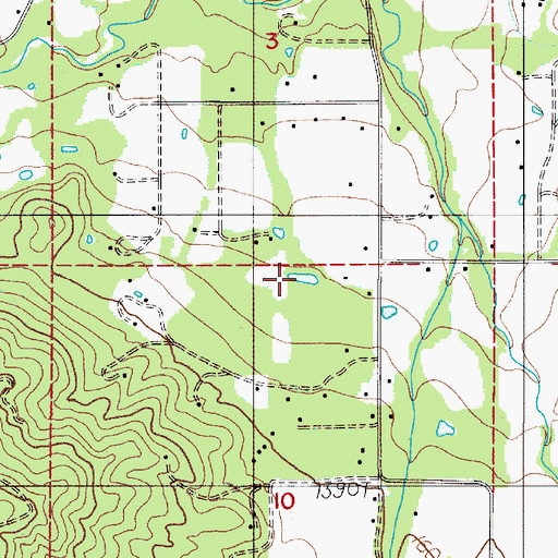 Topographic Map of Miller Reservoir, OR