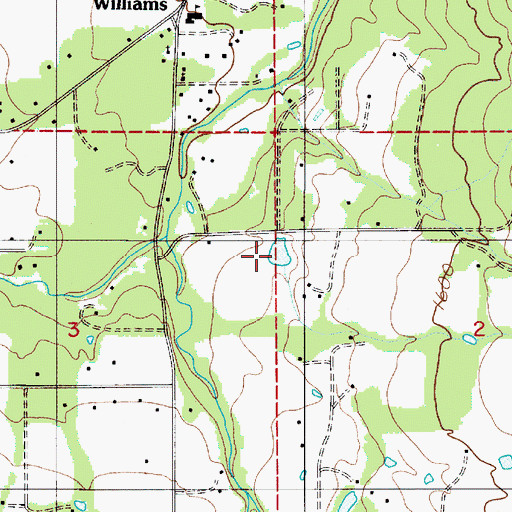 Topographic Map of Trader Reservoir, OR