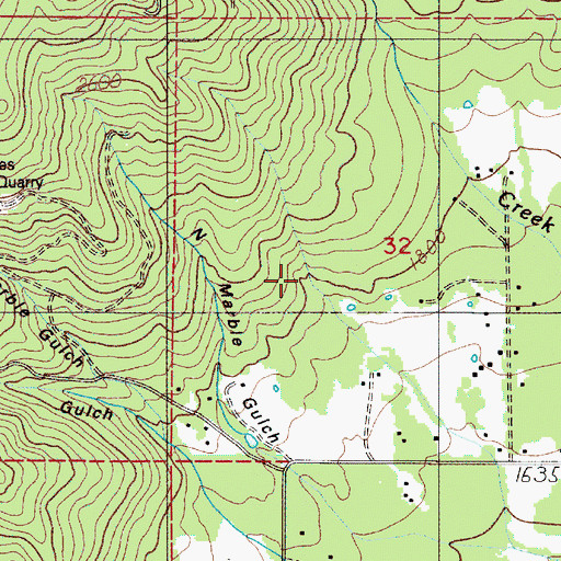 Topographic Map of Sunflower Gulch, OR