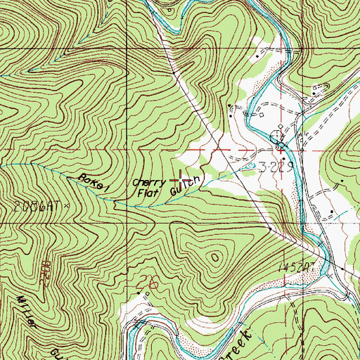 Topographic Map of Bokel Gulch, OR
