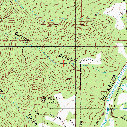 Topographic Map of Jackson Reservoir, OR
