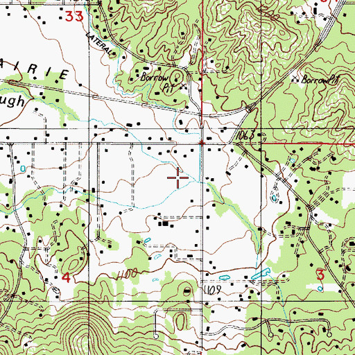 Topographic Map of Jerome Prairie Lateral, OR