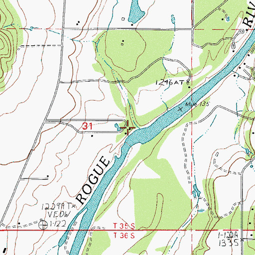 Topographic Map of Constants Creek, OR