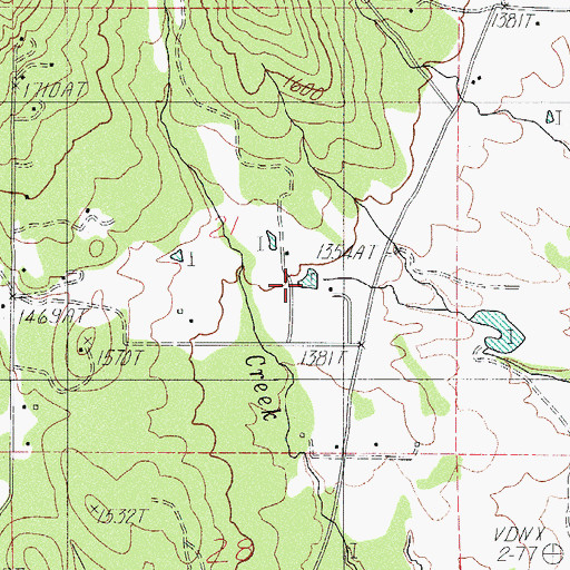 Topographic Map of Schmidt Reservoirs, OR