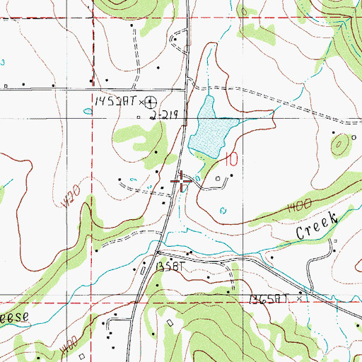 Topographic Map of Todd Reservoir, OR