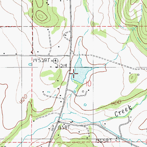 Topographic Map of Hammel Reservoir, OR