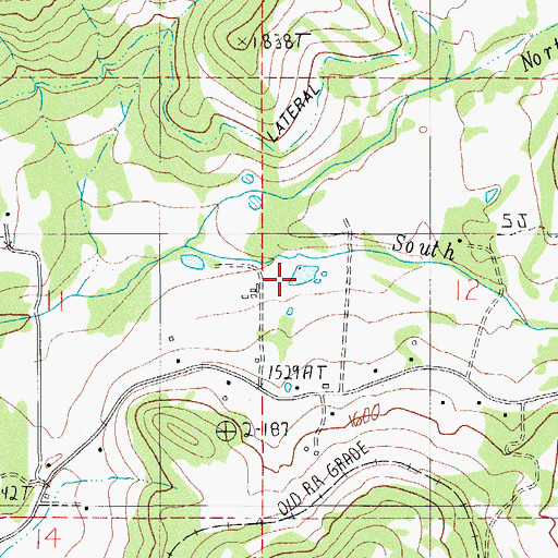 Topographic Map of Humphrey Reservoirs, OR
