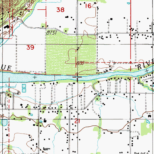 Topographic Map of Sparrowhawk Creek, OR