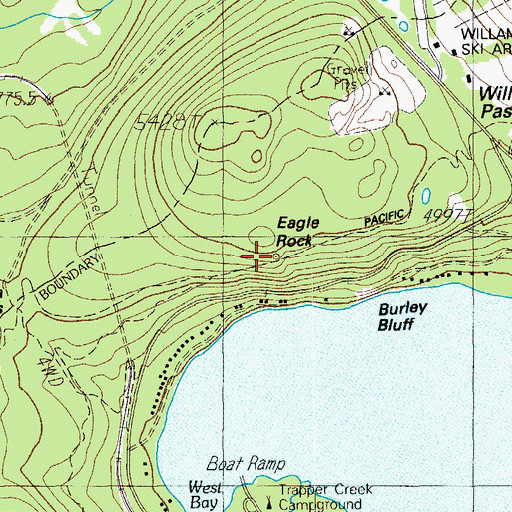 Topographic Map of Eagle Rock, OR