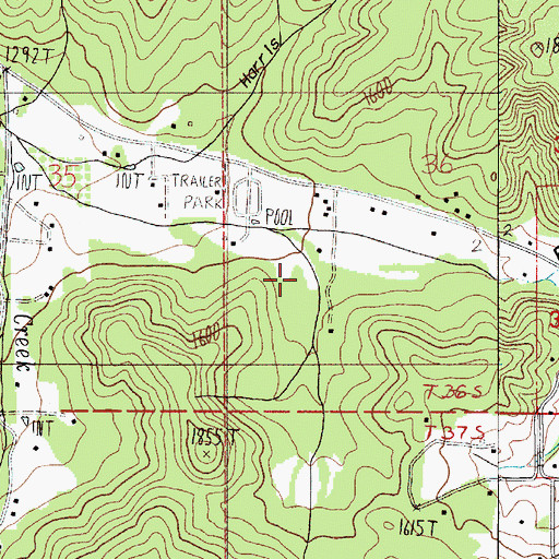 Topographic Map of Vincent Reservoirs, OR