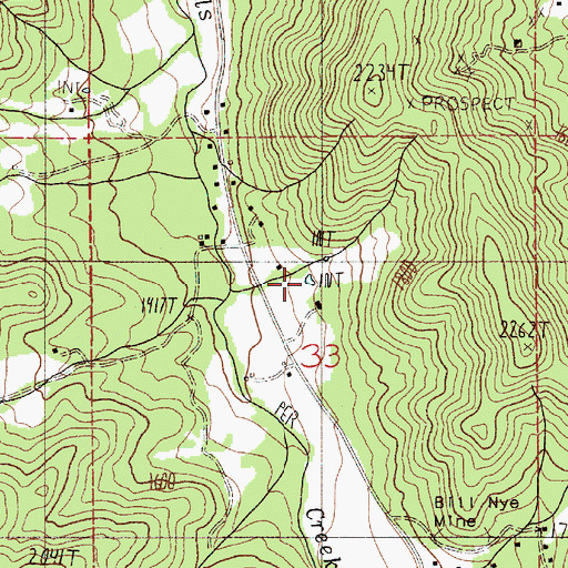 Topographic Map of Estramado Reservoir, OR