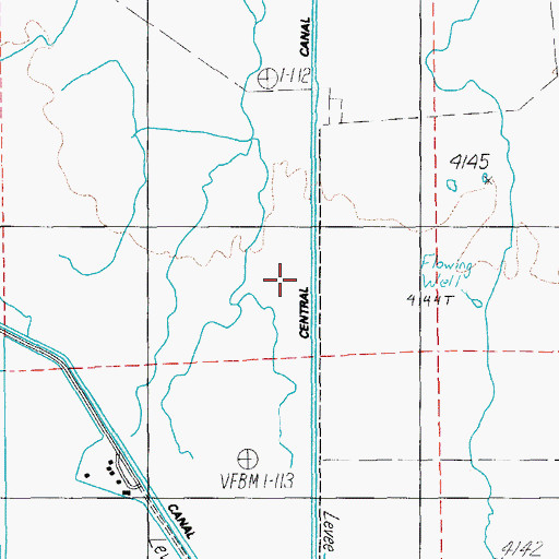 Topographic Map of Central Canal, OR