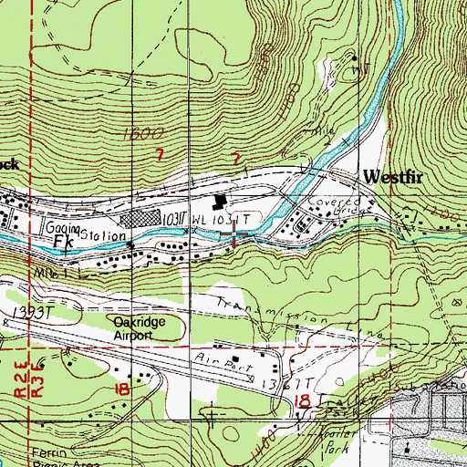Topographic Map of McLane Creek, OR
