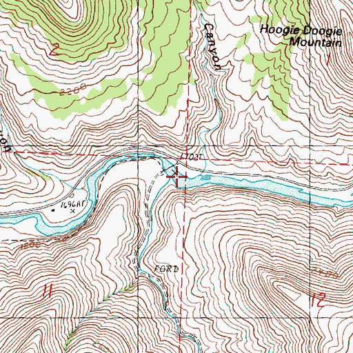 Topographic Map of Masiker Canyon, OR