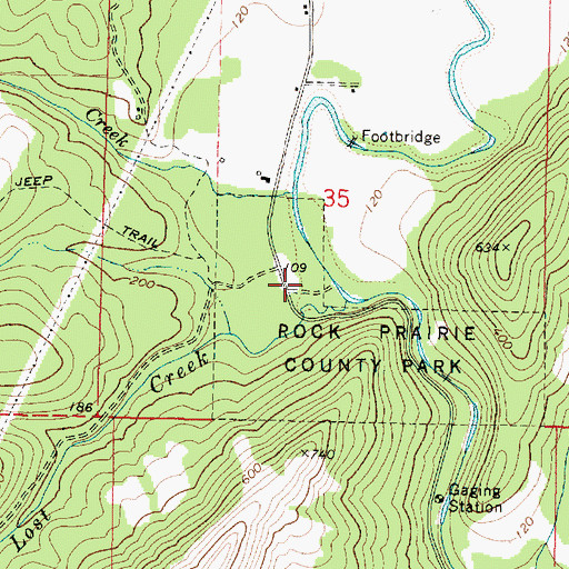 Topographic Map of Coos County, OR