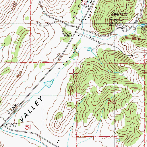 Topographic Map of Douglas County, OR