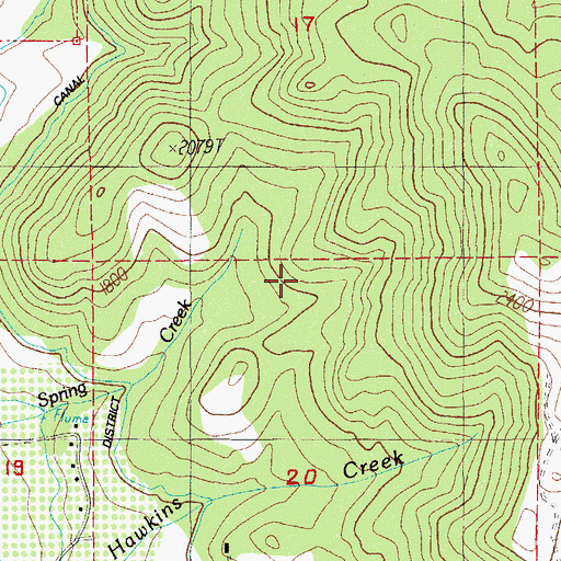 Topographic Map of Jackson County, OR