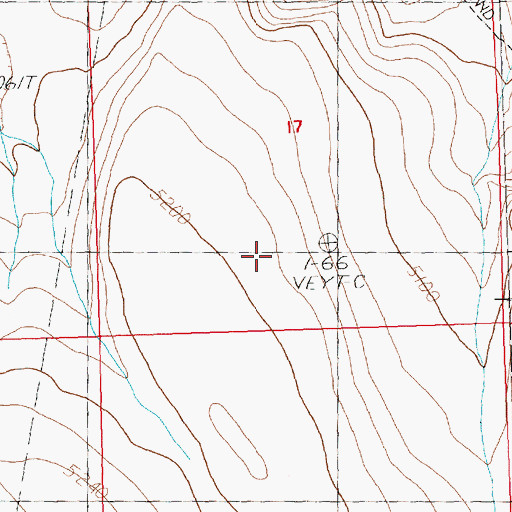 Topographic Map of Lake County, OR