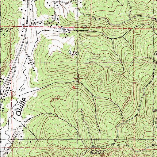 Topographic Map of Lincoln County, OR