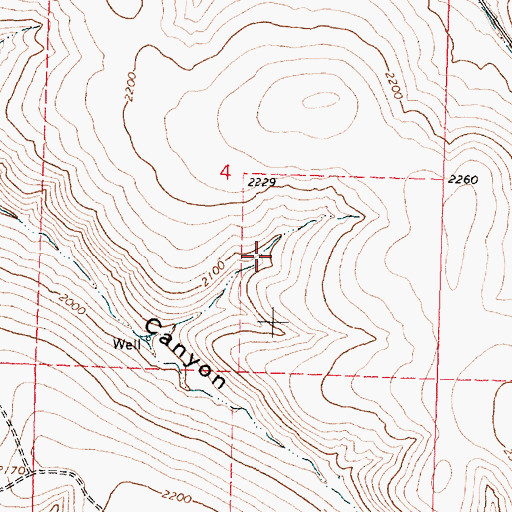 Topographic Map of Morrow County, OR