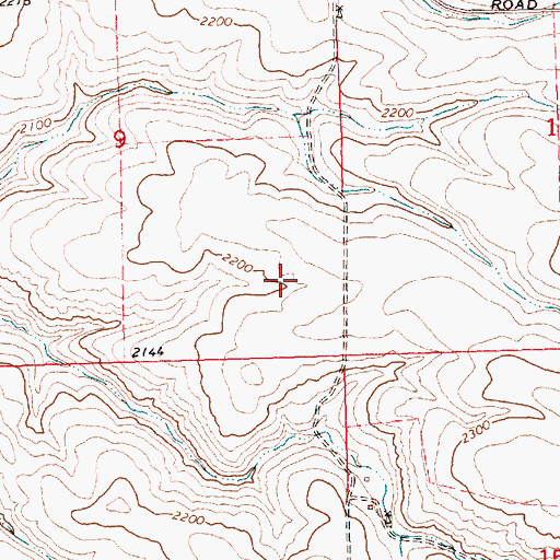 Topographic Map of Sherman County, OR