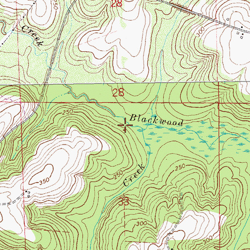 Topographic Map of Bay Log Creek, AL