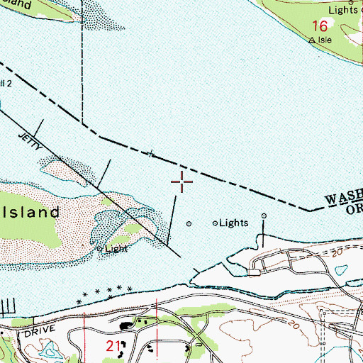Topographic Map of Government Island Upper Range, OR
