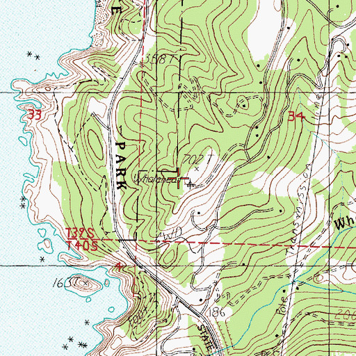 Topographic Map of Smith Hill, OR