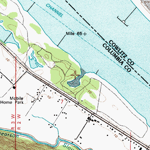 Topographic Map of Slaughters Dike, OR